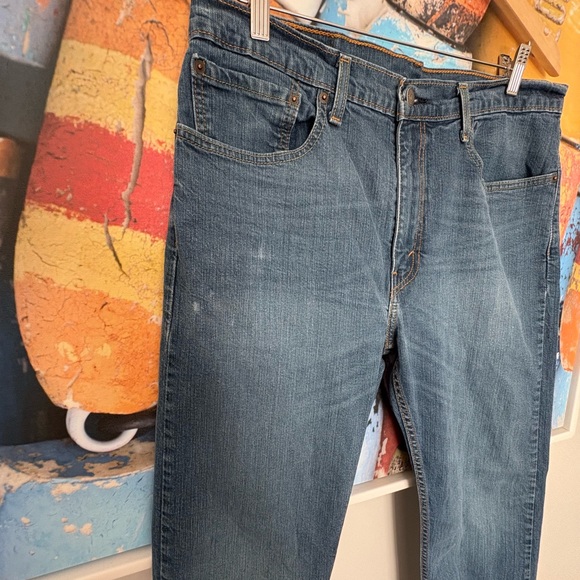Levi's 502 Tapered Leg Medium Blue Mens Jeans 36/29 - Picture 13 of 13